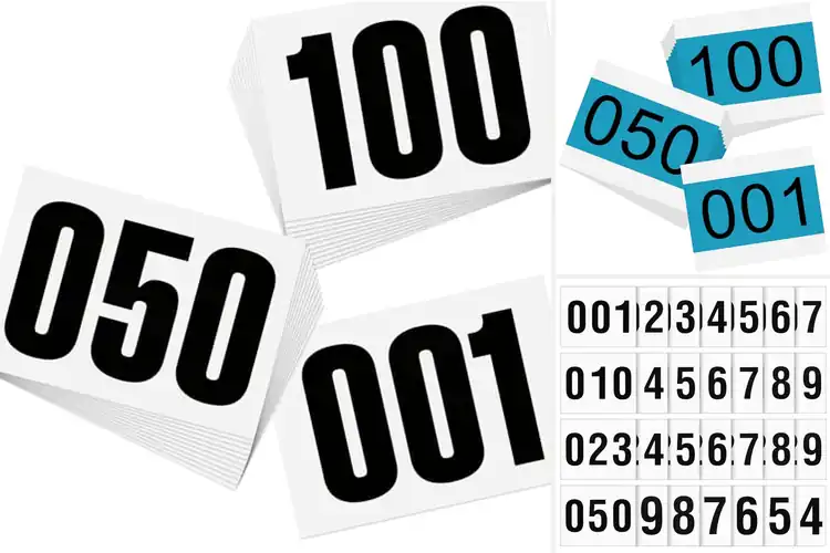 Detailed view of Best Adhesive Race Bibs