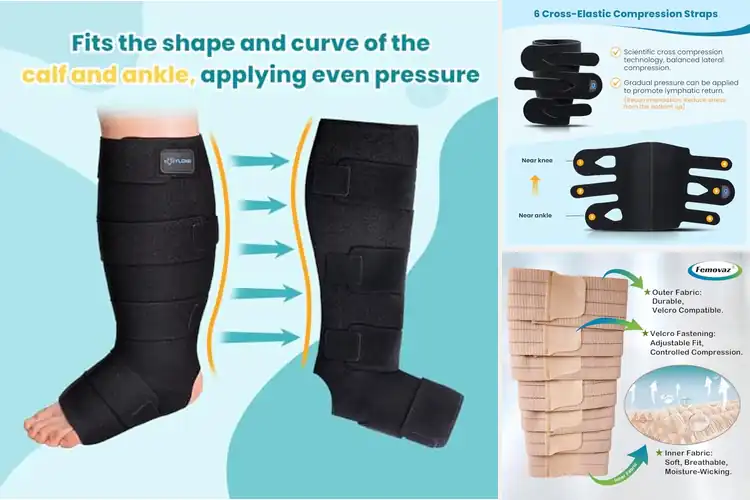 Detailed view of Best Adjustable Compression Wraps For Edema