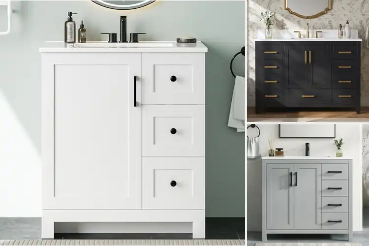 Detailed view of Best Bathroom Vanities with Soft-Close Drawers