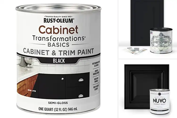 Detailed view of Best Black Painted Finish Vanity