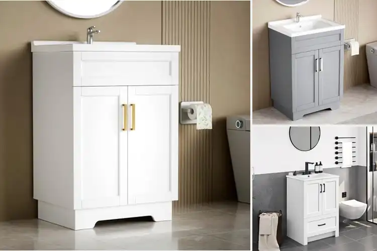 Detailed view of Best Ceramic Sink Bathroom Vanities
