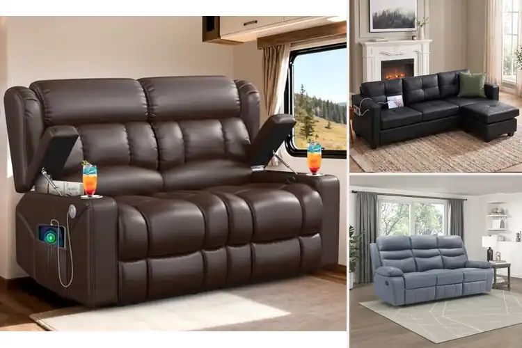 Detailed view of Best Durable Leather RV Sofas for Long-Lasting Comfort