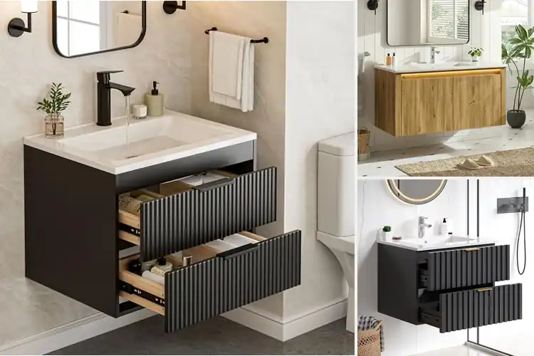 Detailed view of Best Floating Bathroom Vanity