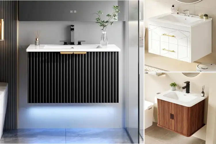 Detailed view of Best Floating Vanity With Sink