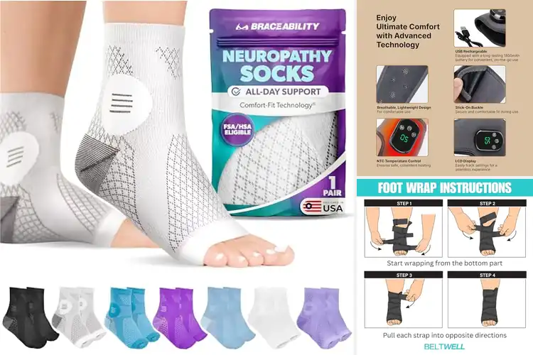 Detailed view of Best Foot Compression Wraps For Neuropathy
