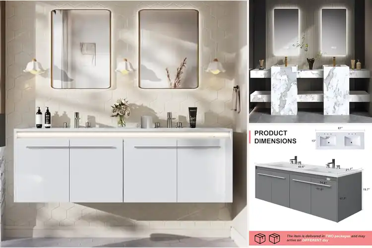 Detailed view of Best High Capacity Bathroom Vanities