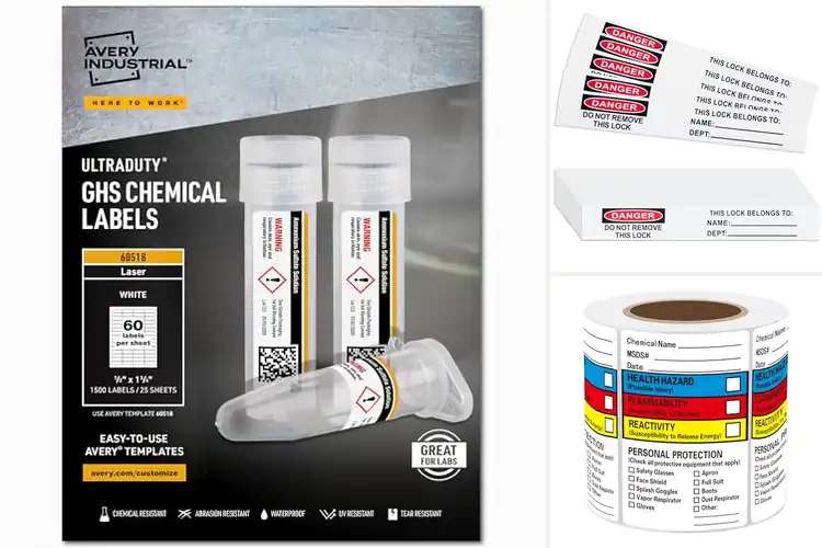 Detailed view of best industrial identification labels