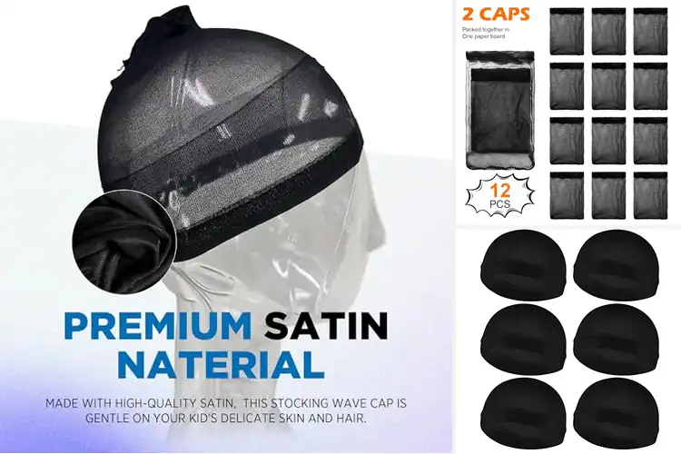 Detailed view of Best Kids Elastic Wave Caps: Fun, Neat Hair Solutions