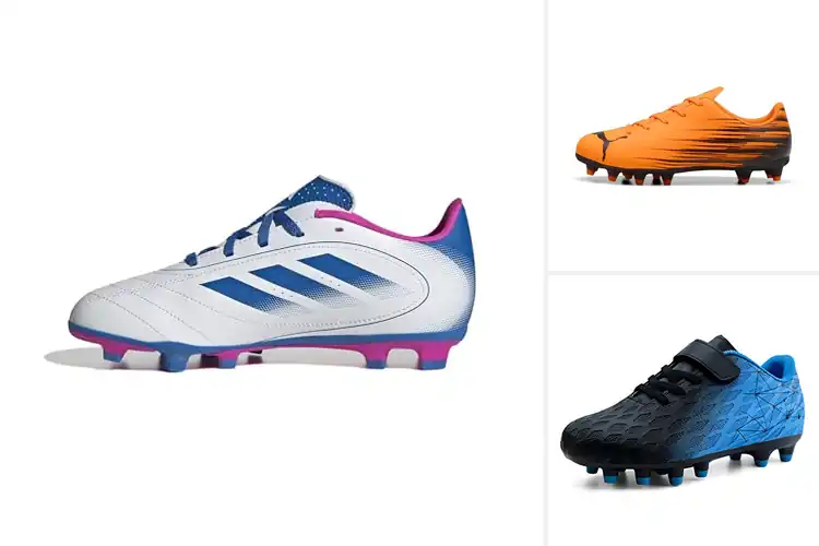 Detailed view of Best Kids Soccer Cleats for Firm Ground
