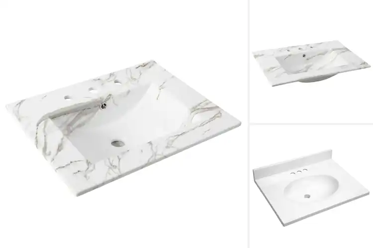 Detailed view of Best Marble Top Bathroom Vanities