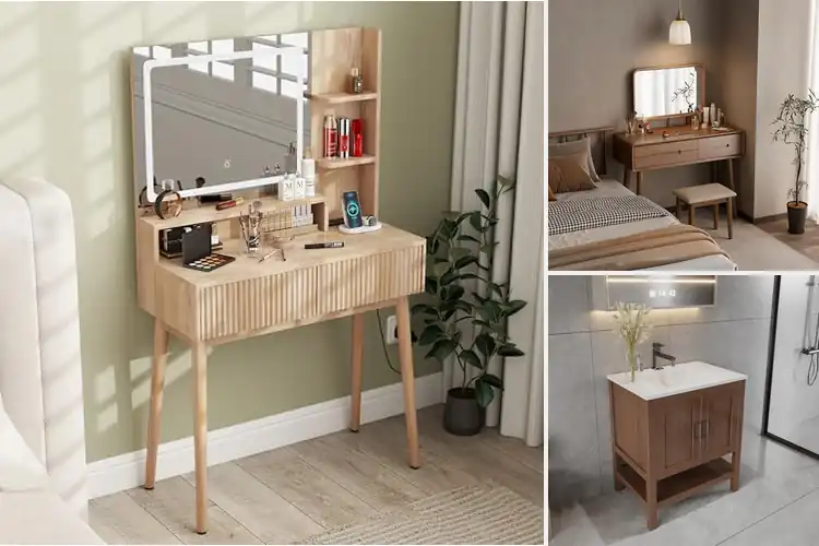 Detailed view of Best Natural Solid Wood Vanities