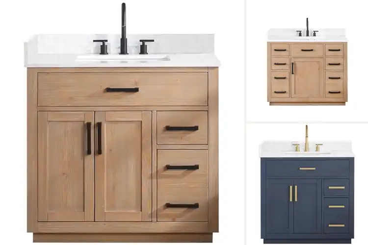 Detailed view of Best Solid Wood Composite Vanity