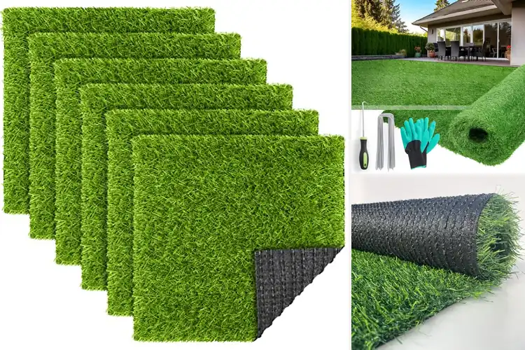 Detailed view of Best Synthetic Garden Grass