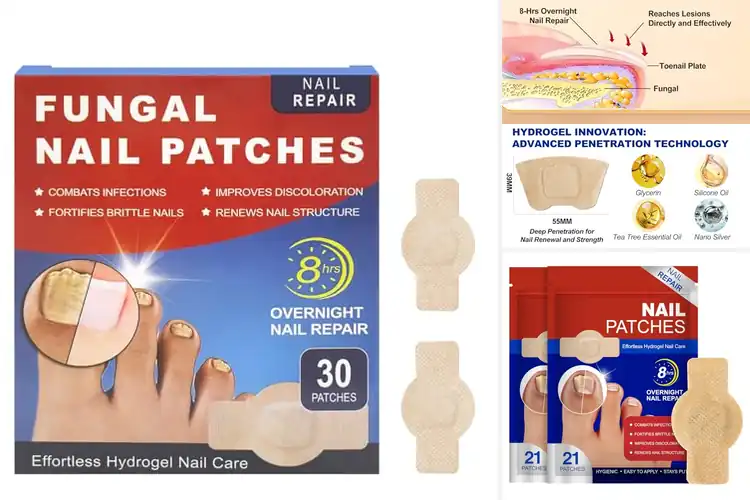 Detailed view of Best Thickened Nail Repair Patches: Overnight Results Await