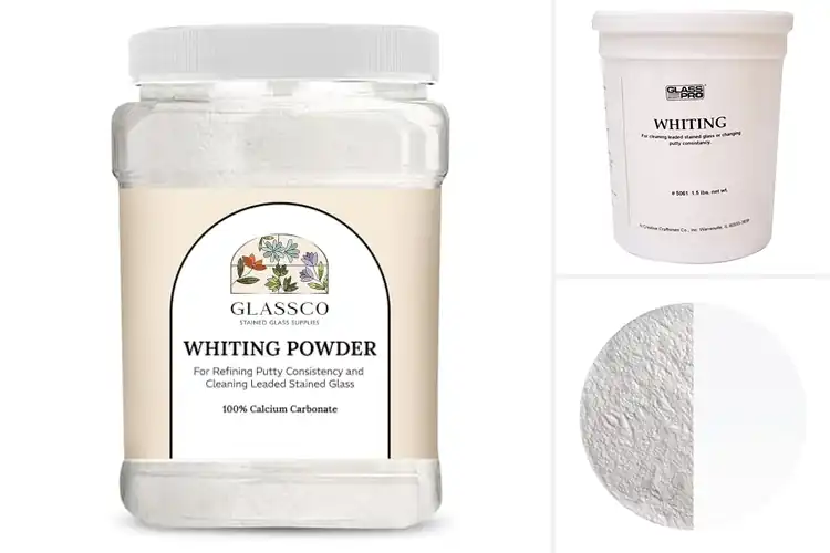 Detailed view of Best White Stained Glass Powder