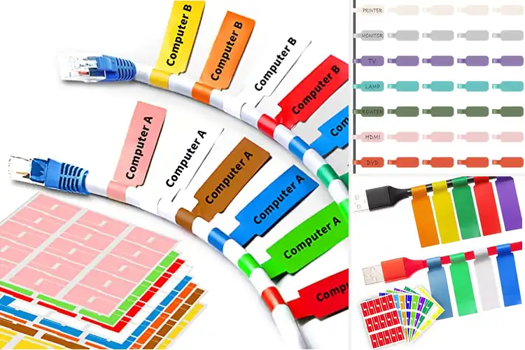 Detailed view of Best Wire Labels for Fast, Tangle‑Free Organization